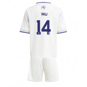 Aston Villa Pau Torres #14 Replika Babytøj Tredje sæt Børn 2025-26 Kortærmet (+ Korte bukser)